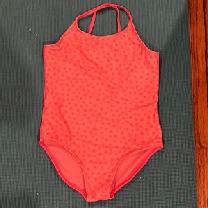 Girls Coral Bathing suit xl 14 plus